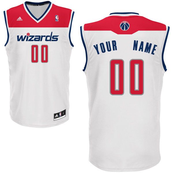 Adidas Washington Wizards Youth Custom Replica Home White NBA Jersey